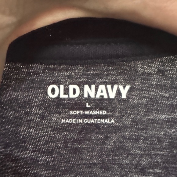 Old Navy Black Short Sleeve Tee with Santa Design - Picture 3 of 5